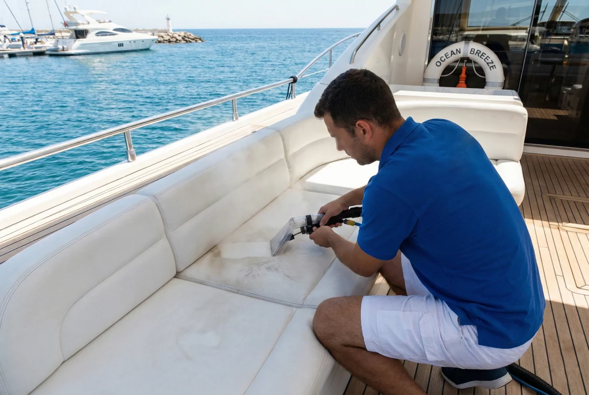 Limpieza de tapicería de embarcaciones en Barcelona y ciudades